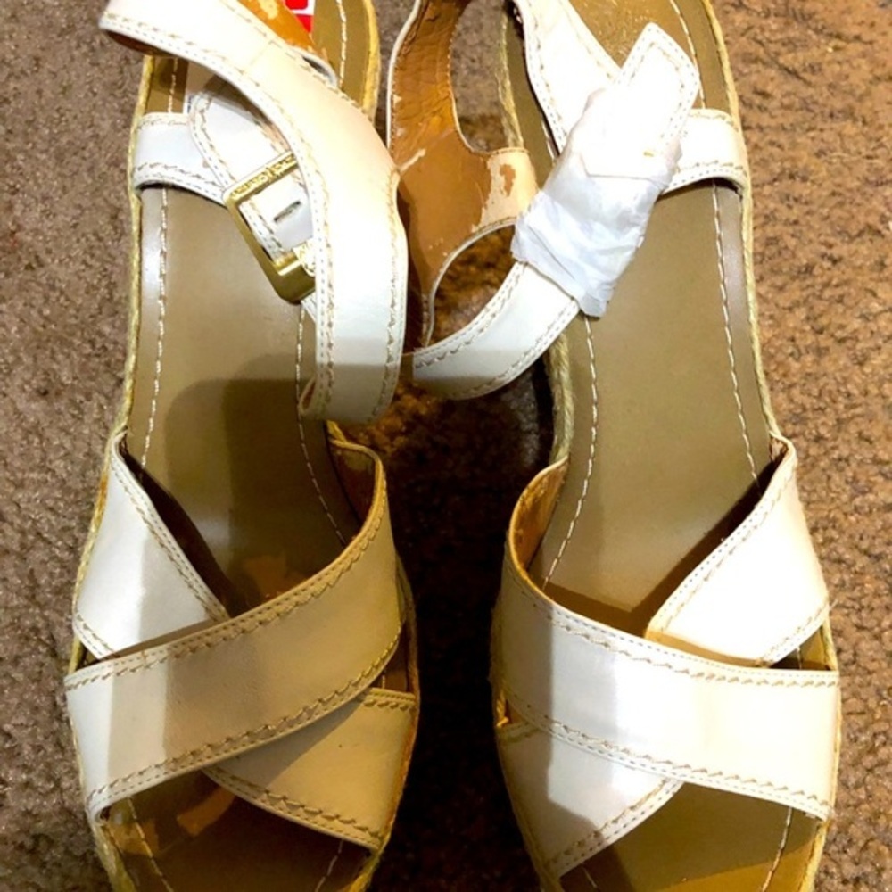 Shoe is Free w/ ANY Purchase - White Platform wedges by Vince Camuto. Sz10 ($10)